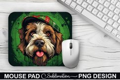 St. Patrick&#039;s Day DOG Sublimation Mouse Pad Design Product Image 1