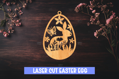 Easter Egg Ornament Laser Cut File Product Image 1