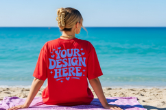 Summer Beach TShirt Mockup Set Summer Beach TShirt Mockup Product Image 3