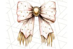 Western Style Bow PNG, Cute Cowboy, Cowgirl Coquette Png Product Image 2