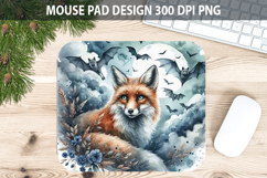 Watercolor Fox Mouse Pad Sublimation - Animal PNG Product Image 1