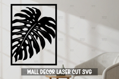 Tropical Leaf Wall Art SVG | Laser Cut Decor Template Product Image 1
