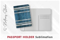 Wooden Barrel pattern - Passport Holder sublimation. Product Image 1