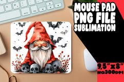 Halloween Fantasy Gnome Mouse Pad Design Festive Fun PNG Product Image 1