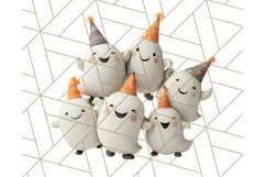 Retro Halloween Clipart Vintage PNG Graphics, 50s Holiday Product Image 2