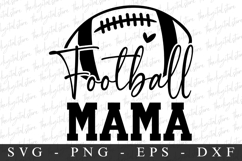Football Mama SVG | SVG Cut files | Cricut Product Image 1