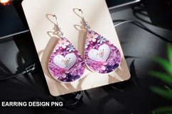 Valentines Day Teardrop Sublimation- Valentines Day Earring Product Image 1