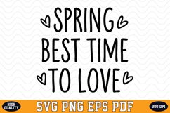 Spring best time to love SVG Design | SVG Cut files Product Image 1