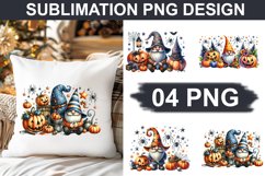 Halloween Gnome - Pillow Sublimation PNG Design Product Image 1