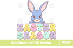 Easter Bunny Sublimation PNG Chick Farm Hip Hop Spring Joy Product Image 1