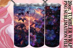 Summer Garden Tumbler Wrap - Retro Charm Product Image 1