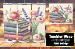 Unique 20oz Sublimation Design , Books Product Image 1