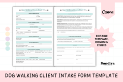 Dog Walking Client Intake Form 2 | Complete Package Product Image 1
