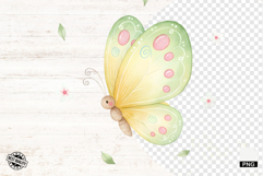 Pastel Spring Butterfly PNG Product Image 1