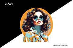 Retro Comic Style Pop Art Girls Clipart Png Product Image 1