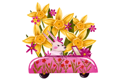 Spring Bunny Wall Art Printable, Easter Nursery Print Product Image 6