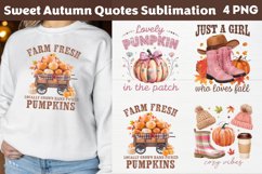 Sweet Autumn Quotes Sublimation Bundle PNG Product Image 6
