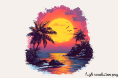 Pink Summer Sublimation Clipart PNG Product Image 1