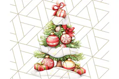 Vintage Christmas Clipart PNG, Cute Animals Holiday Elements Product Image 2