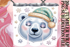 ENCHANTING JOY 20oz TUMBLER WRAP, Cute Christmas Product Image 1