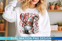 Christmas Gnome Sublimation - Clipart PNG Design Product Image 1