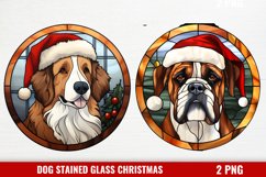 Stained Glass Christmas Dog Ornaments Product Image 1