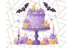 Haunted Sweet Shoppe PNG Clipart, Pastel Halloween Bakery Product Image 2
