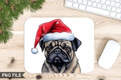 Christmas Dog Sublimation Mouse Pad PNG Design Product Image 1