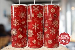 Christmas Red Tumbler | Christmas Tumbler Wrap Product Image 1