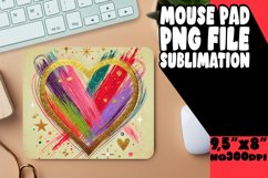 UNIQUE DESK MAT PLAYFUL PNG, Heart Product Image 1
