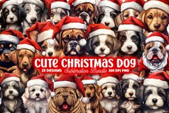 Mega Christmas Watercolor Clipart Bundle, Sublimation Bundle Product Image 14