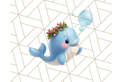 3D Under the Sea Christmas Clipart, Ocean Christmas PNG Product Image 2