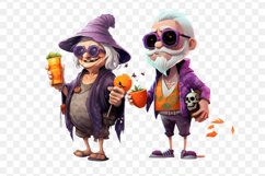 Halloween on Beach Clipart Bundle, Set of 8 Png Product Image 2