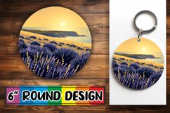 Beautiful Scenic Landscape Round Design Sublimation Product Image 1