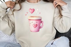 Valentine Coffee Clipart PNG Product Image 1