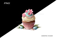 Easter Cupcake Clipart Product Image 1