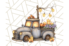 Halloween Cottagecore Truck PNG Clipart, Fall Style Clip Art Product Image 2