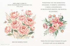 Siren Summer Peony Meadow Clipart Product Image 2
