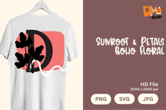 Sunroot &amp; Petals Boho Floral Monogram Product Image 1