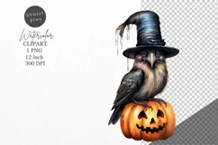 Halloween clipart, Raven clipart, Autumn clipart Product Image 1