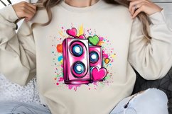 Retro Valentine Clipart PNG Product Image 1