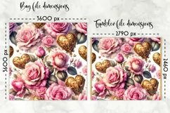 Vintage Floral Lunch Bag Design | Baroque Flowers Lunch Bag Product Image 2