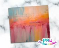 Minimalist Abstract Painting 20 oz Skinny Tumbler Wrap Product Image 2