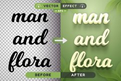 Green Flora - Editable Text Effect, Font Style Product Image 1