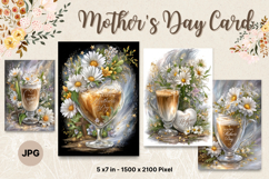 Mother&#039;s Day Card Happy MOM flower Printable Gift Card_14 Product Image 1
