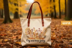 Autumn Floral Motivational Quotes Sublimation 14 Product Image 3