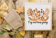 Autumn Floral Motivational Quotes Sublimation 14 Product Image 4