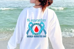 In November We Wear Blue Sublimation PNG Product Image 3
