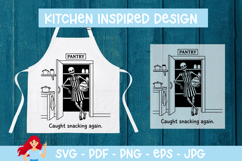 Caught snacking again SVG, Skeleton SVG Product Image 1