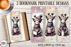 Vintage Winter Animals Bookmarks, Cute Retro Animal Bookmark Product Image 1